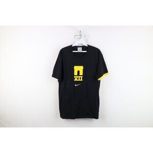 Vintage Nike Mens Large Distressed Lance Armstrong Tour de France Ringer T-Shirt